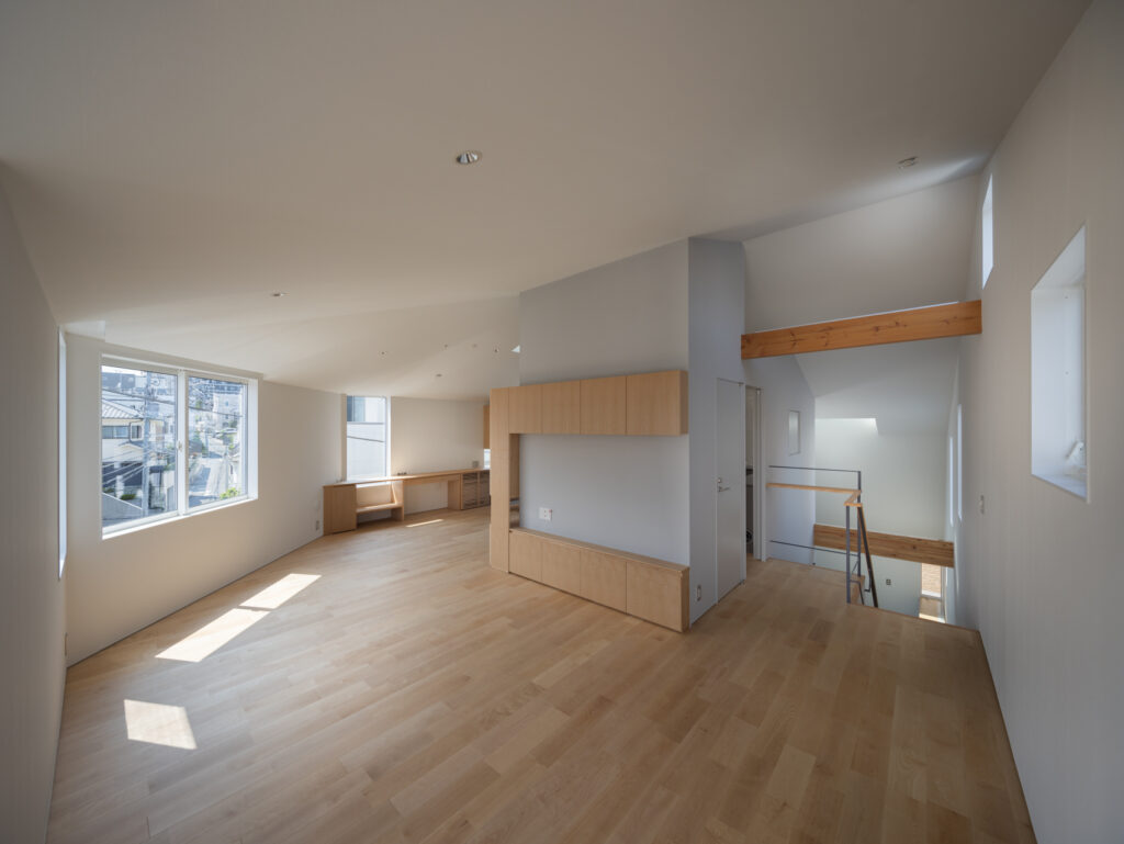 参宮橋の螺旋住戸 アトリウムがある住戸