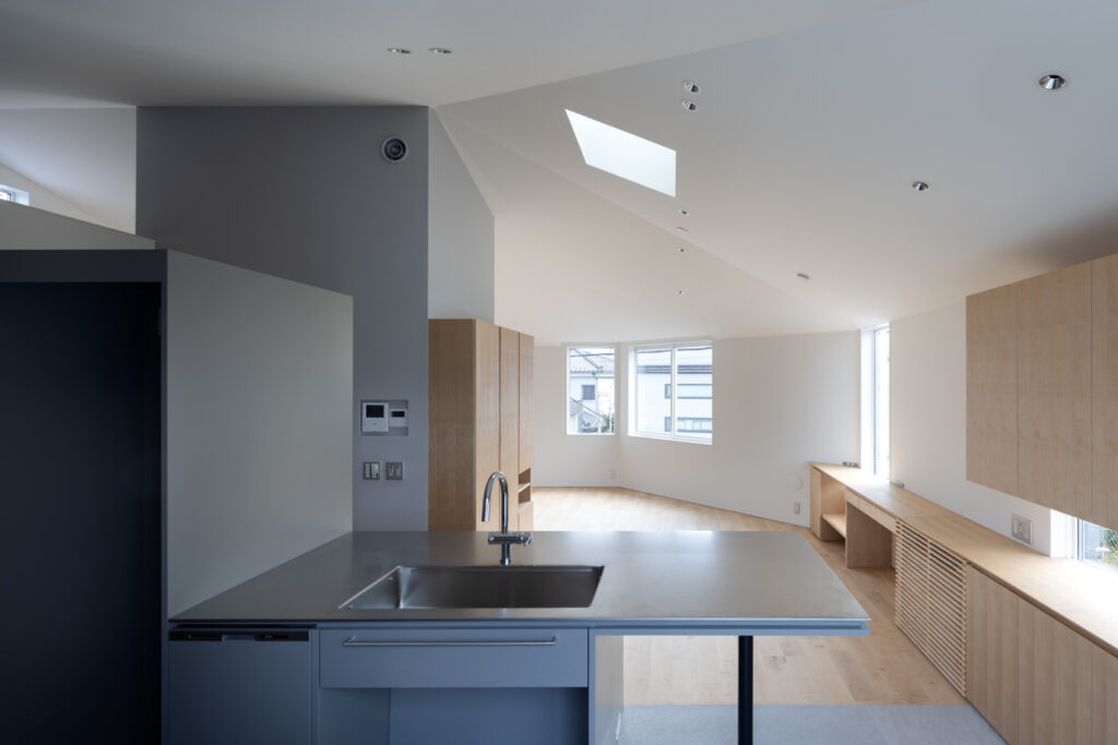 参宮橋の螺旋住戸 アトリウムがある住戸