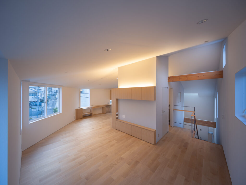 参宮橋の螺旋住戸 アトリウムがある住戸