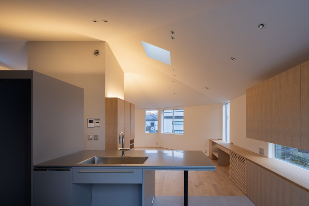 参宮橋の螺旋住戸 アトリウムがある住戸